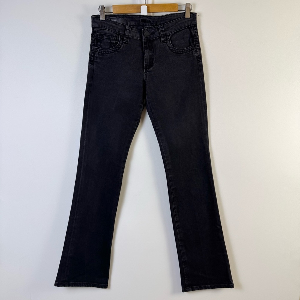 Kut from the Kloth Natalie High Rise Bootcut Jeans Sz 4 Black Denim Stretch